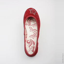 632181-73 Туфли для девочки бордовый фото №4