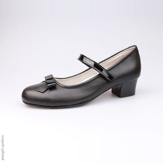 632203-22 Туфли для девочки черный