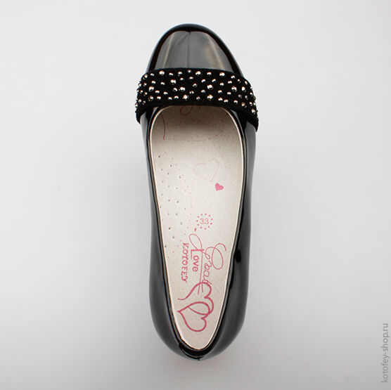 633012-21 Туфли для девочки черный фото №4