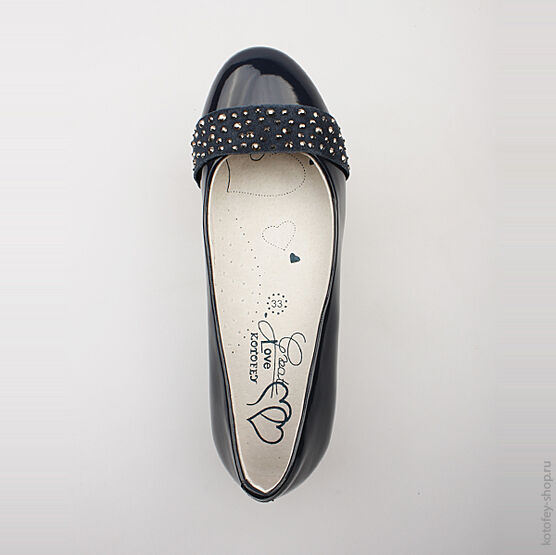 633012-22 Туфли для девочки светло-синий фото №4