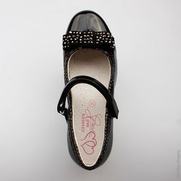 633015-21 Туфли для девочки черный фото №4