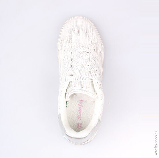 633019-11 Полуботинки для девочки серебряный фото №4