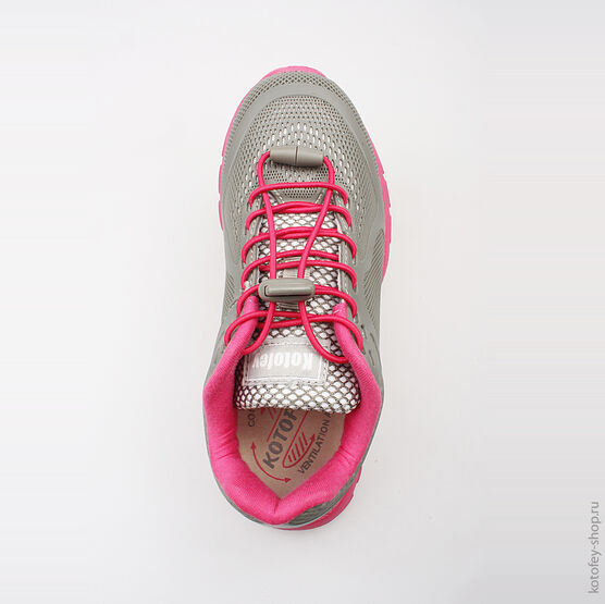 644101-71 Кроссовки для девочки сер-фук фото №4