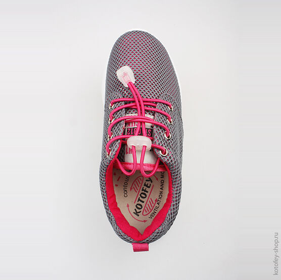 644108-11 Кроссовки для девочки сер-фук фото №4