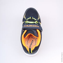 644115-72 Кроссовки для мальчики син-ора-жел фото №4