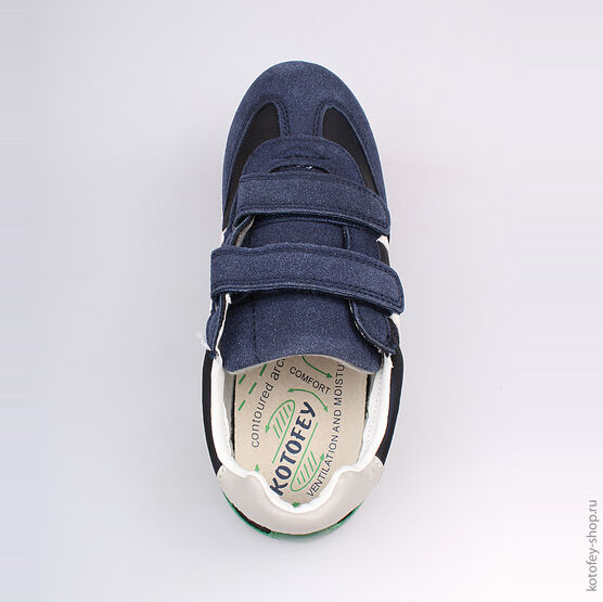 644126-73 Кроссовки для мальчики син-зел фото №4