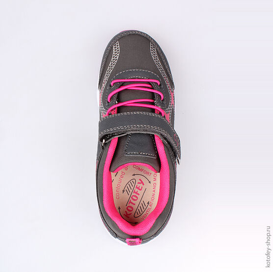 644139-71 Кроссовки для девочки сер-фук фото №4