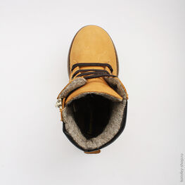 652046-32 Ботинки для мальчики желтый фото №4