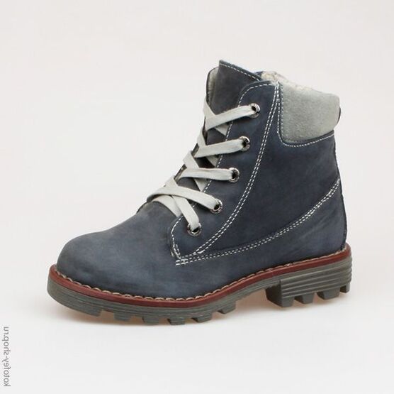 652046-34 Ботинки для мальчики светло-синий