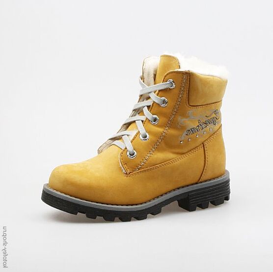 652049-51 Сапожки для девочки желтый