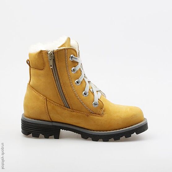 652049-51 Сапожки для девочки желтый фото №2