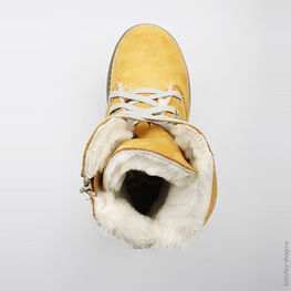 652049-51 Сапожки для девочки желтый фото №4