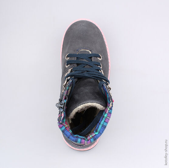 652052-33 Ботинки для девочки светло-синий фото №4