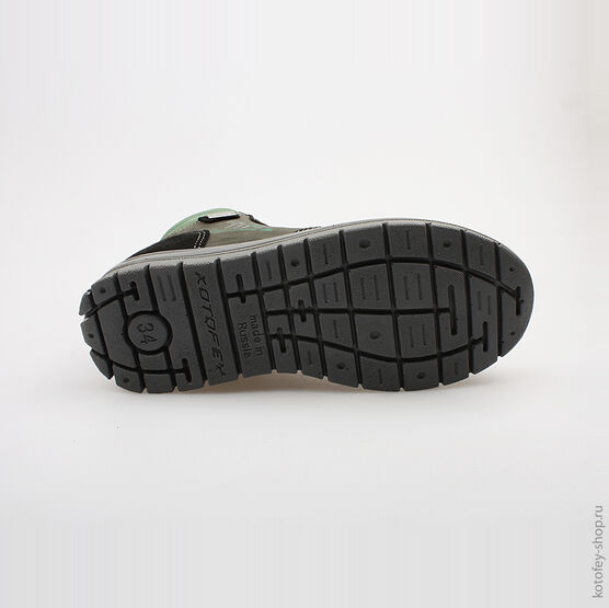 652057-23 Ботинки для мальчики чер-зел фото №3