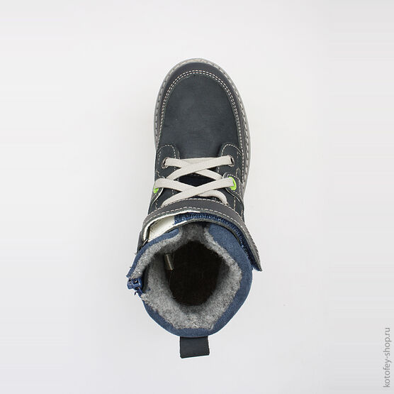 652059-32 Ботинки для мальчики светло-синий фото №4