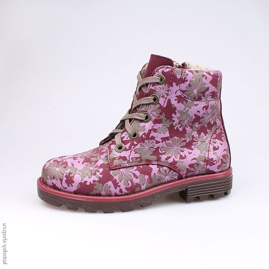 652073-31 Ботинки для девочки бордовый