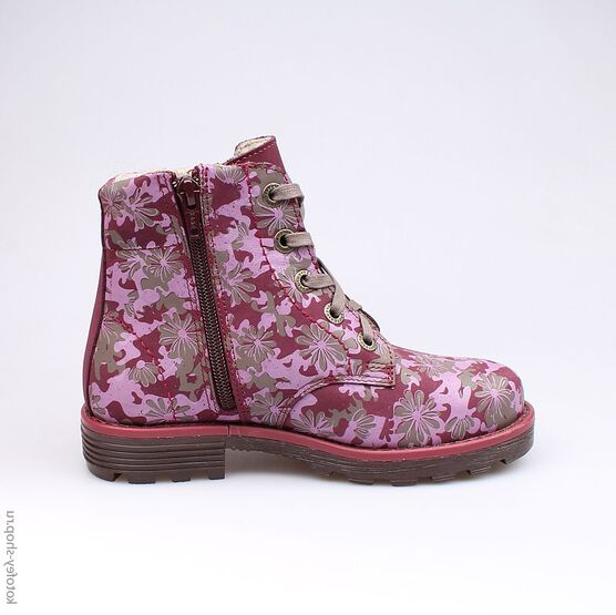 652073-31 Ботинки для девочки бордовый фото №2