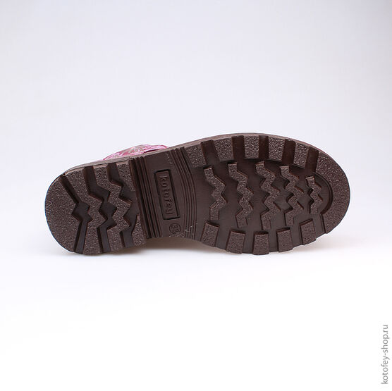 652073-31 Ботинки для девочки бордовый фото №3