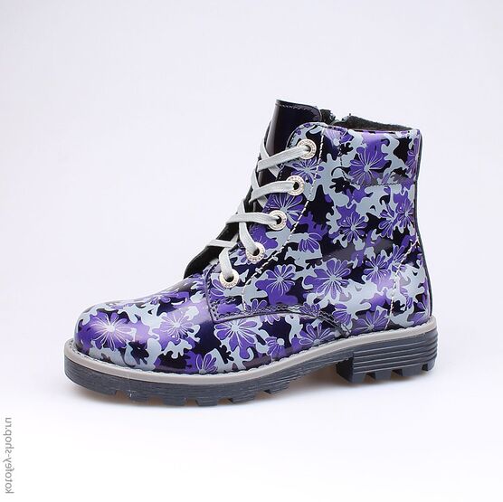 652073-32 Ботинки для девочки светло-синий