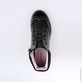 652079-21 Ботинки для девочки черный фото №4