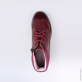 652079-24 Ботинки для девочки бордовый фото №4