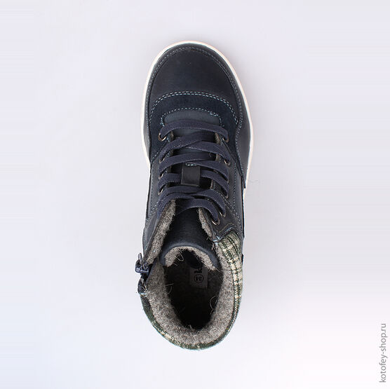 652084-31 Ботинки для мальчики светло-синий фото №4