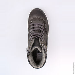 652084-32 Ботинки для мальчики серый фото №4