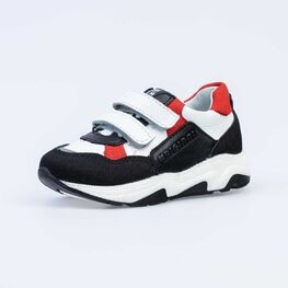 332125-23 Полуботинки для мальчики чер-бел