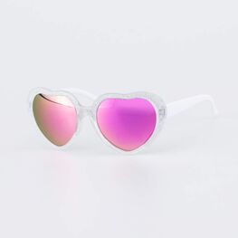 03813055-40 Очки детские белый-розовый для девочки белый + розовый