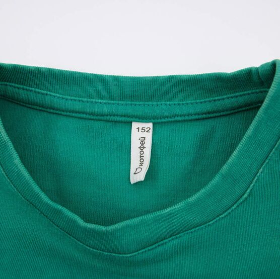 07702029-40 Фуфайка (футболка), т.зеленый для мальчики т.зеленый фото №3