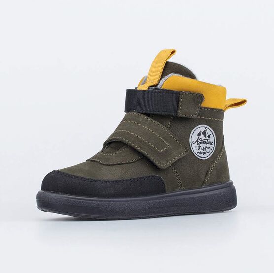 352366-31 Утепленные ботинки для мальчика Приключения хаки для мальчики оливковый
