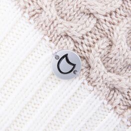 07811392-42 Бежевая зимняя шапка для девочки для девочки бежевый, белый фото №3