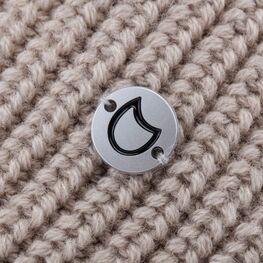 07811404-40 Бежевая однослойная шапка с отворотом для девочки бежевый фото №3