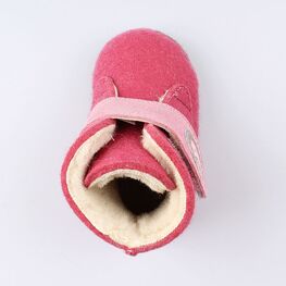 007014-42 Войлочные пинетки для девочки Котик для девочки фуксия фото №4