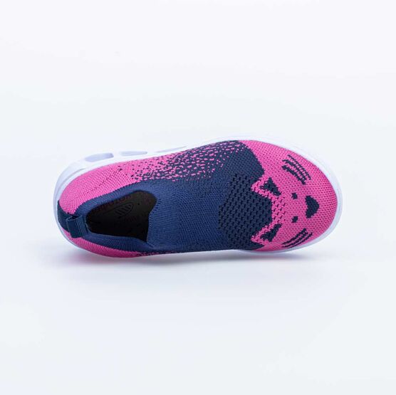 441005-11 Кроссовки с LED-подсветкой на подошве для девочки син-фук фото №5