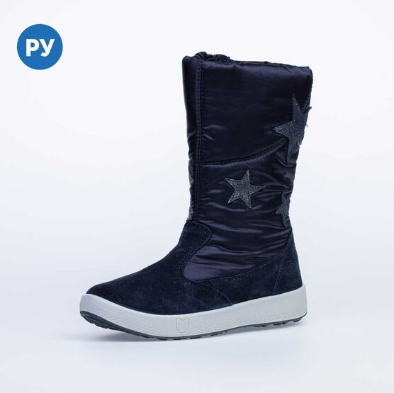 664931-41 Мембранные сапожки для девочки светло-синий