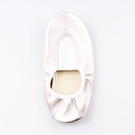 412003-00 Чешки розовый-серебристый для девочки беж-срб фото №4