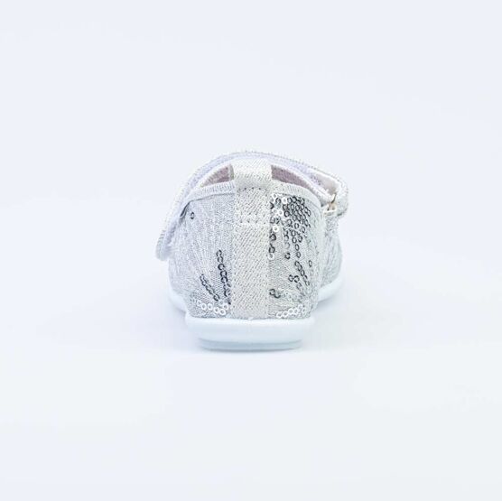 531143-73 Нарядные текстильные туфли для девочки для девочки белый фото №5