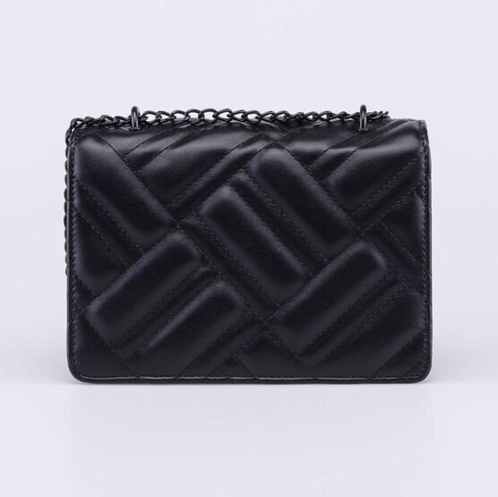 02802395-40 Детская черная сумочка со стежкой для девочки черный фото №3