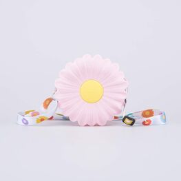 02802396-40 Силиконовая сумочка Цветочек для девочки розовый