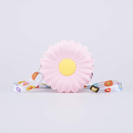 02802396-40 Силиконовая сумочка Цветочек для девочки розовый