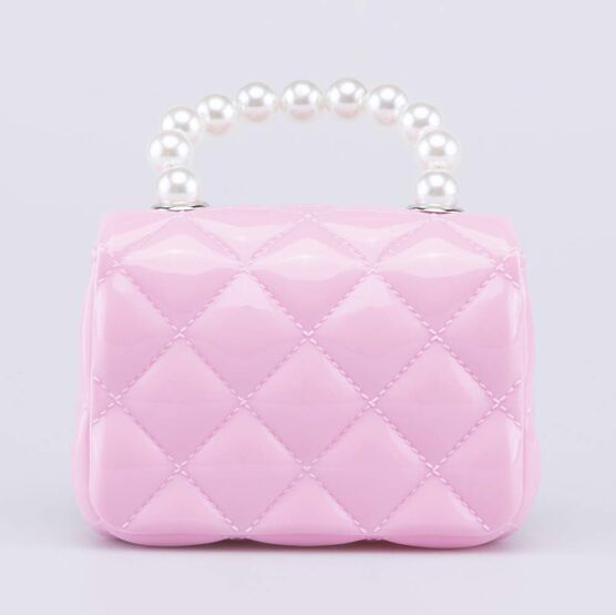 02802397-40 Детская мини сумочка Жемчуг для девочки розовый фото №3