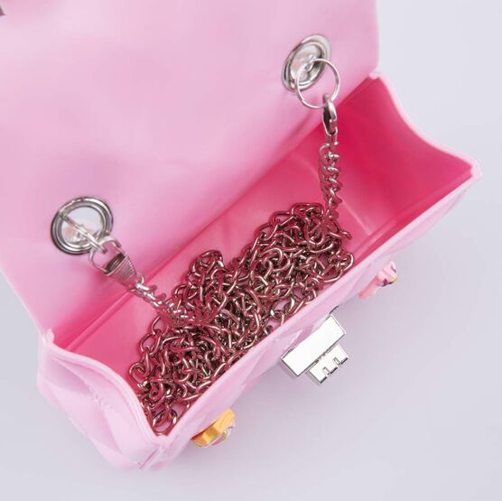 02802397-40 Детская мини сумочка Жемчуг для девочки розовый фото №4