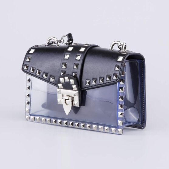 02809295-41 Черная сумочка с прозрачной вставкой для девочки черный фото №2