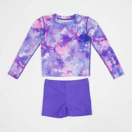 07853044-40 Комплект купальный Тай-дай для девочки разноцветный