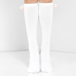 07842352-40 Розовые хлопковые гольфы с помпоном MF для девочки розовый фото №3