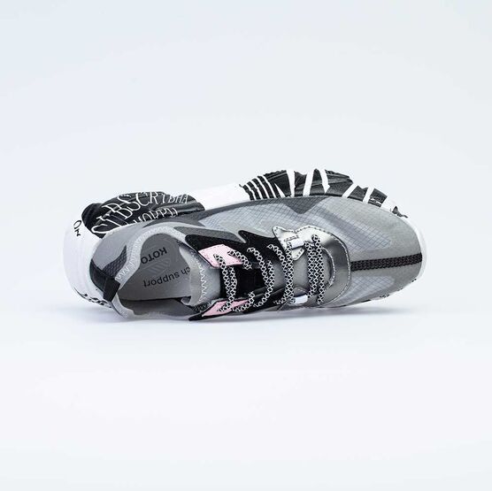 744160-71 Кроссовки на шнурках для девочки сер-цве фото №4