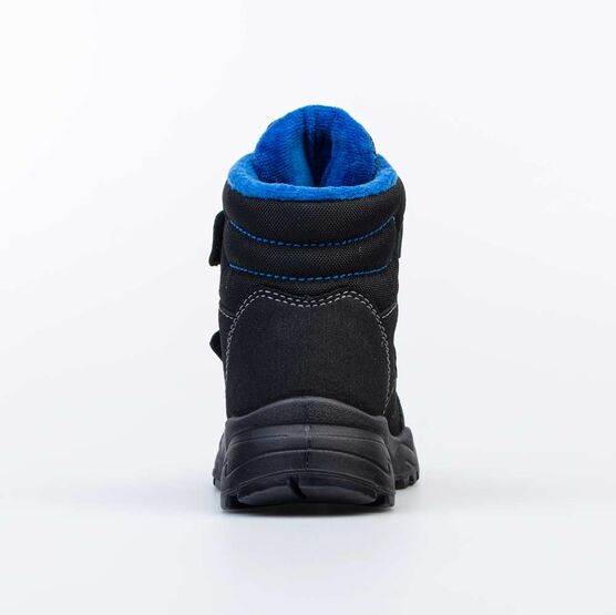 152315-34 Неубиваемые ботинки для мальчика для мальчики черный + синий фото №5