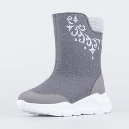 667045-42 Валенки на молнии для девочки-подростка для девочки серый