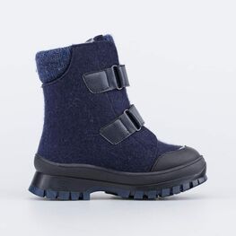 557006-42 Валенки на липучках для мальчика для мальчики темно-синий фото №2